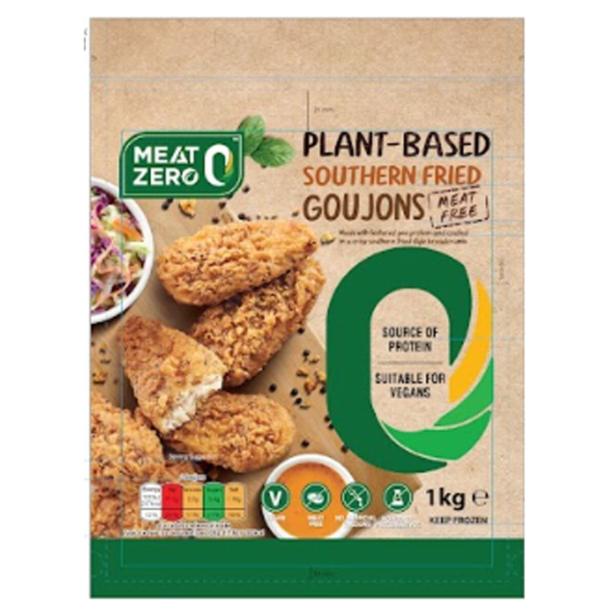 Meat Zero Plant Based Southern Fried Goujons, 1kg