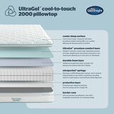 Silentnight UltraGel Cool-to-Touch 2000 Pocket Pillow Top Mattress in 4 Sizes