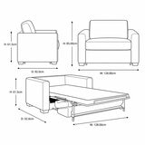 Lucas Natural Fabric Snuggler Sofa Bed Lucas Natural Fabric Snuggler Sofa Bed