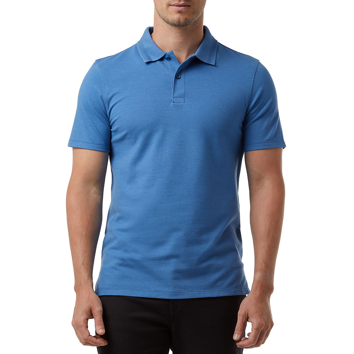 32 Degrees Men's Pique Polo in Blue