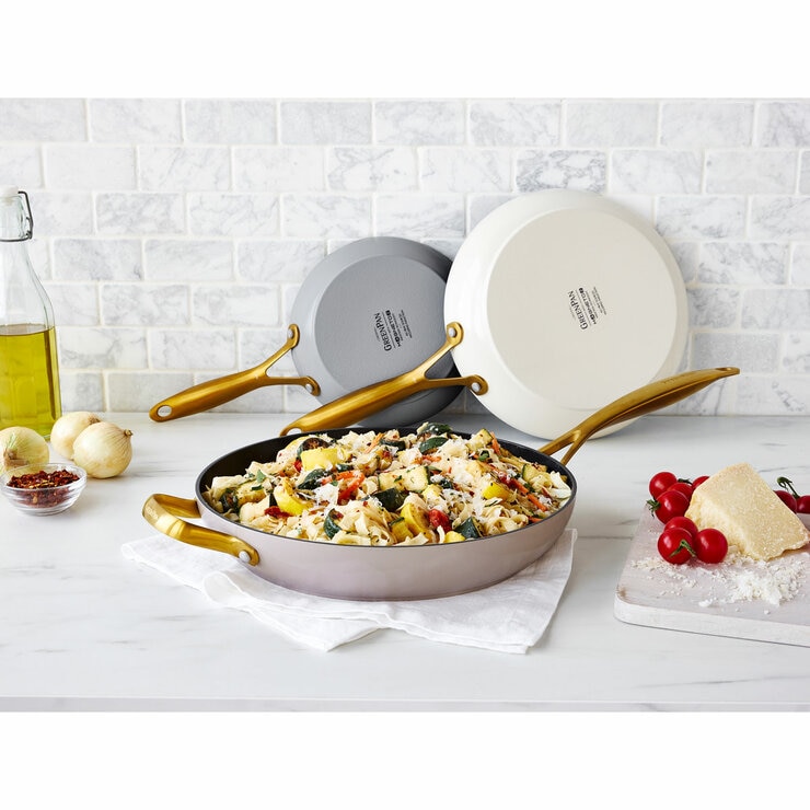 GreenPan Jewel Ceramic Frying Pan Set, 3 Piece in 3 Colours