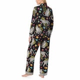 Room Service Ladies Notch Collar PJ Set in Cheetah