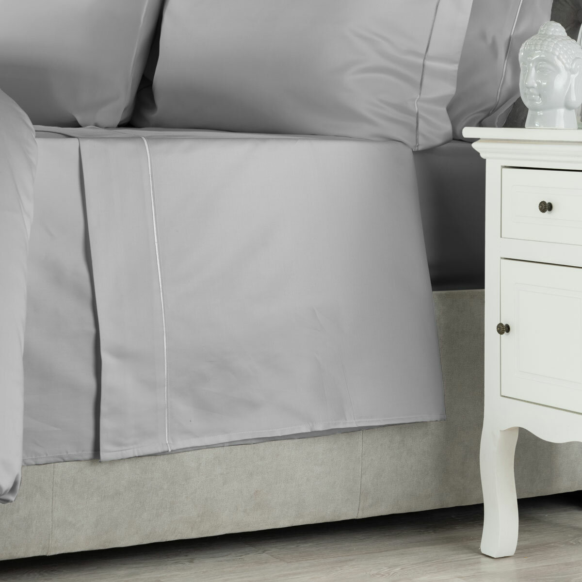 Belledorm Egyptian Cotton 1000 Thread Count Platinum Flat Sheet, in 2 Sizes