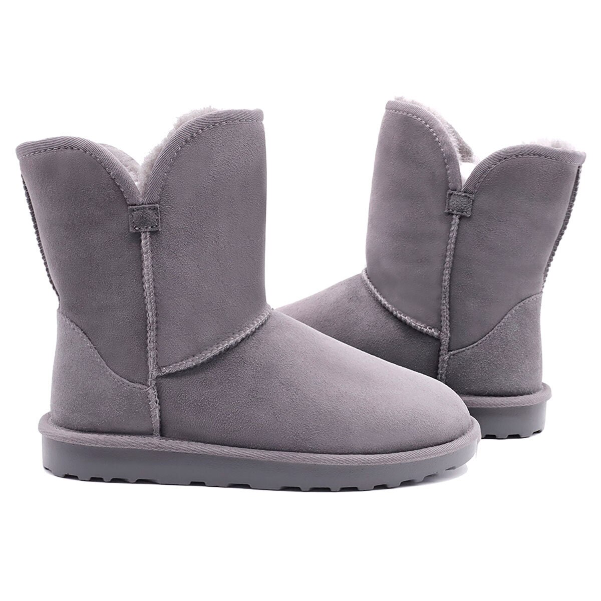 Ugg classic sales cuff short grey