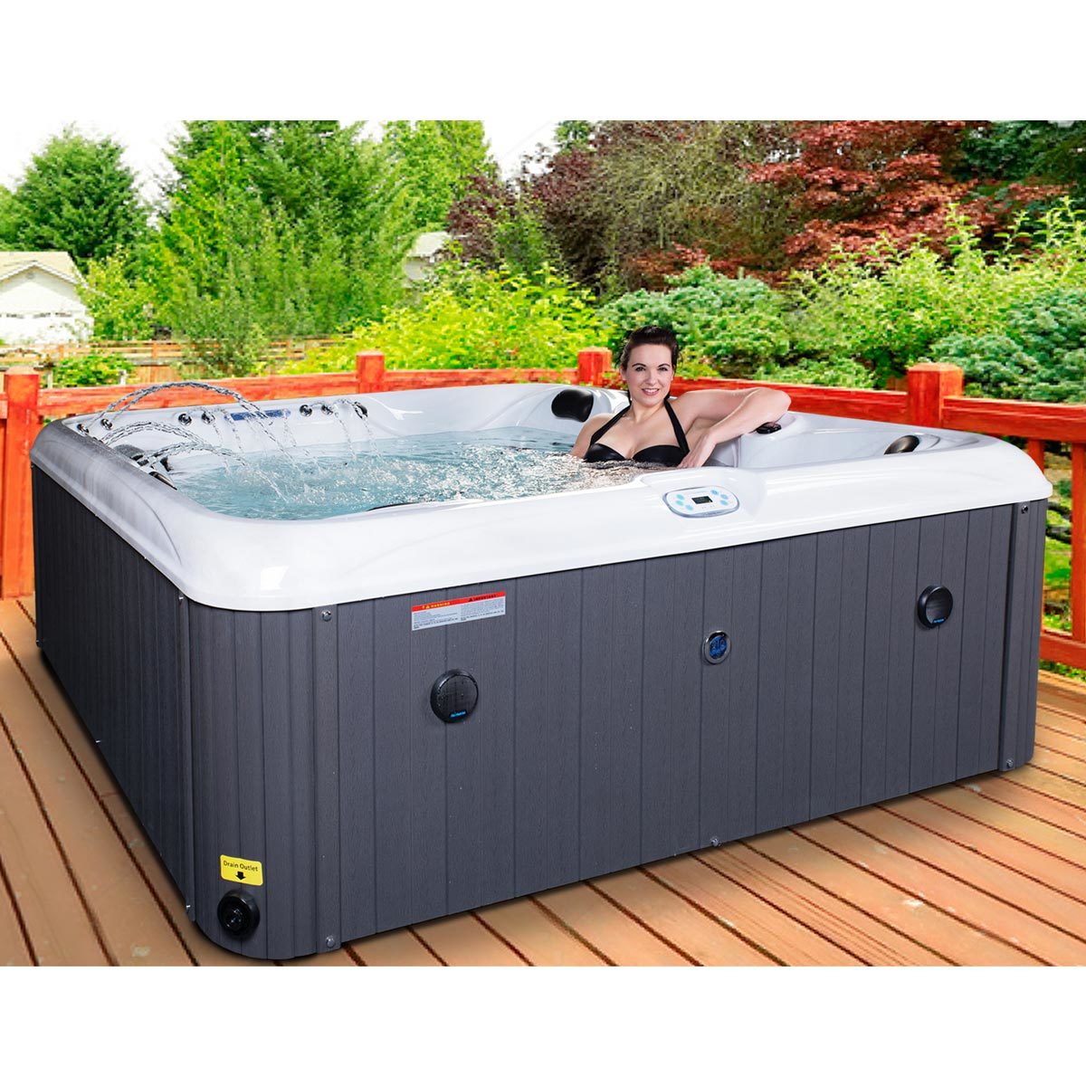 Blue Whale Spa Longport 120-Jet  5 Person Hot Tub - Delivered and Installed