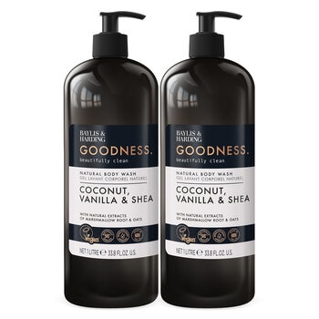 Baylis & Harding Goodness Bodywash, 2 x 1L in 2 Options Baylis & Harding Goodness Bodywash, 2 x 1L in 2 Options