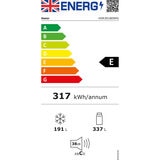 Haier HSR3918ENPG, Side by Side Fridge Freezer, E Rated in Silver