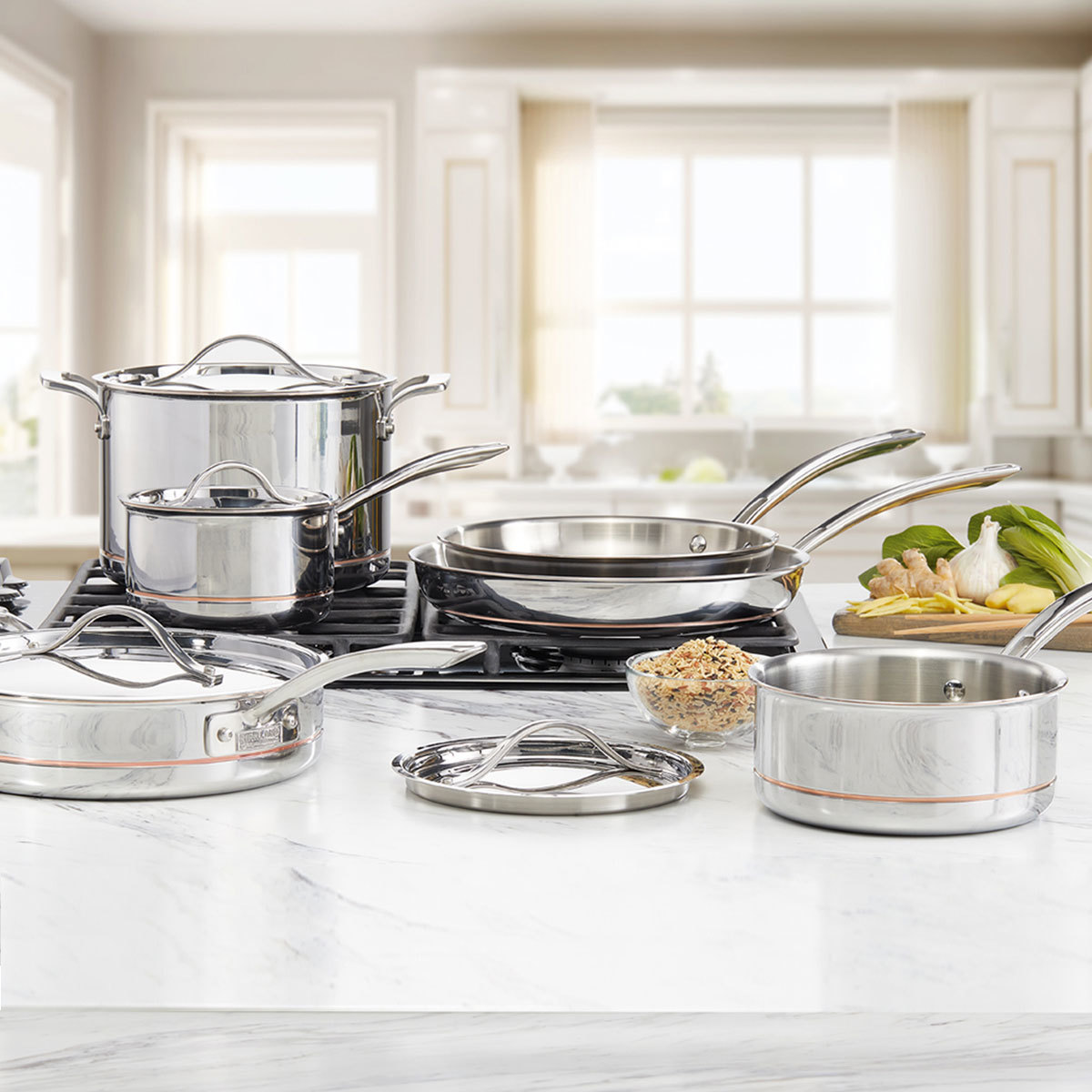 Kirkland Signature Stainless Steel 10 Piece Cookware Set