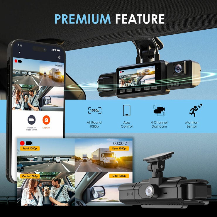 Rexing R4-MD Front and Rear Facing Dash Cam Rexing R4-MD Front and Rear Facing Dash Cam