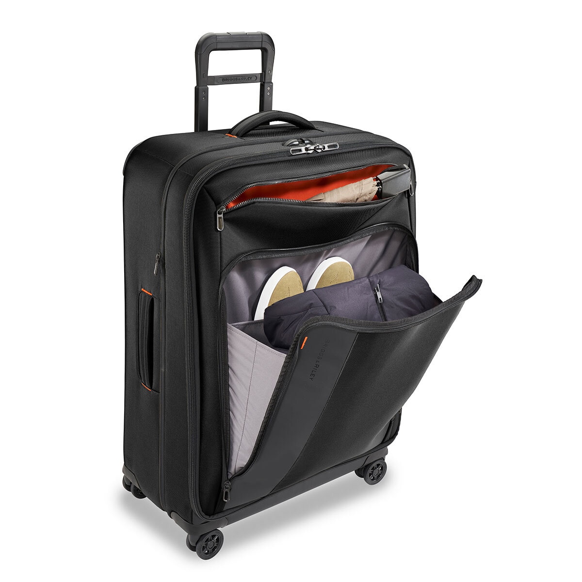 Briggs & Riley ZDX 74cm Large Expandable Spinner In Black