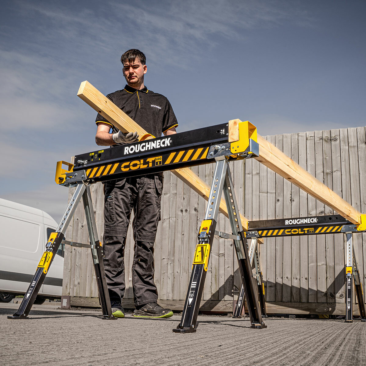 Roughneck COLT 600E Sawhorse Portable Workstation - 2pk