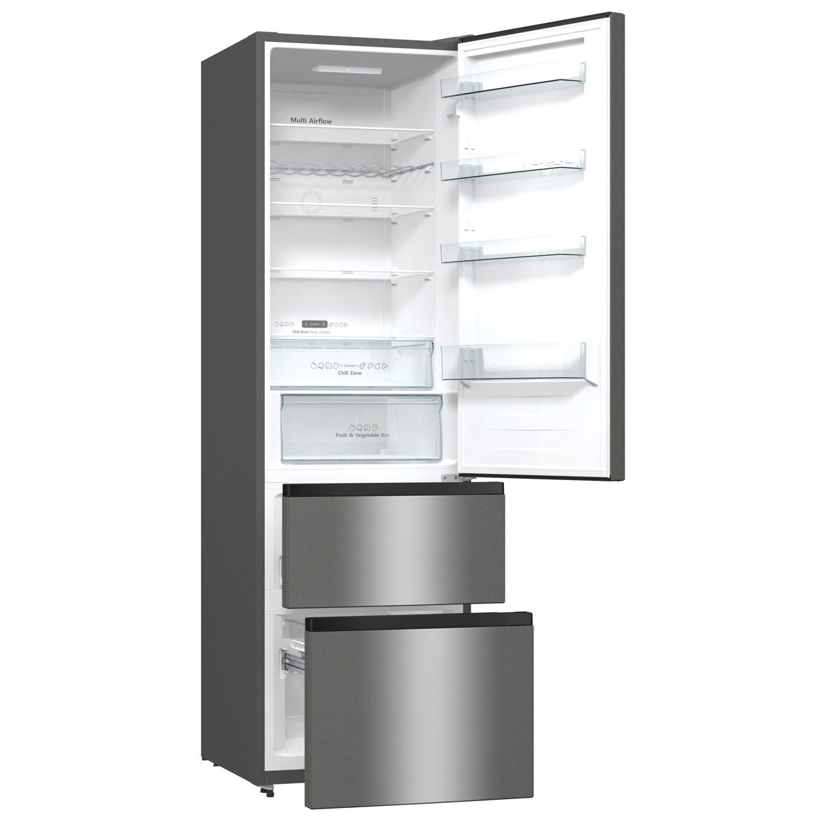Hisense RM469N4ACDUK Fridge Freezer, D Rated in Stainless Steel