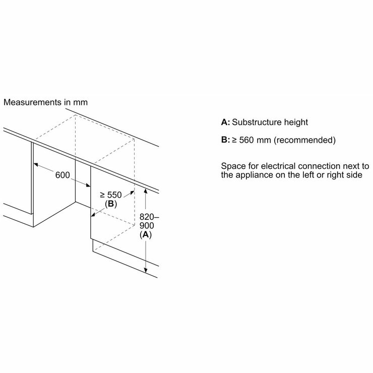 Bosch Series 4, KUR21VFE0G Built Under Fridge, E Rated Bosch Series 4, KUR21VFE0G Built Under Fridge, E Rated