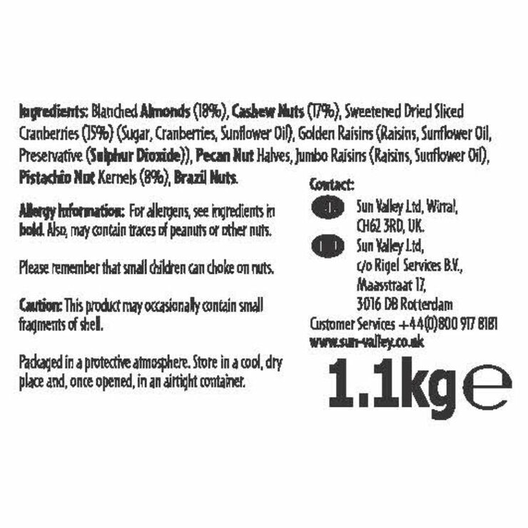 Sun Valley Natural Fruit & Nuts Selection, 1.1kg