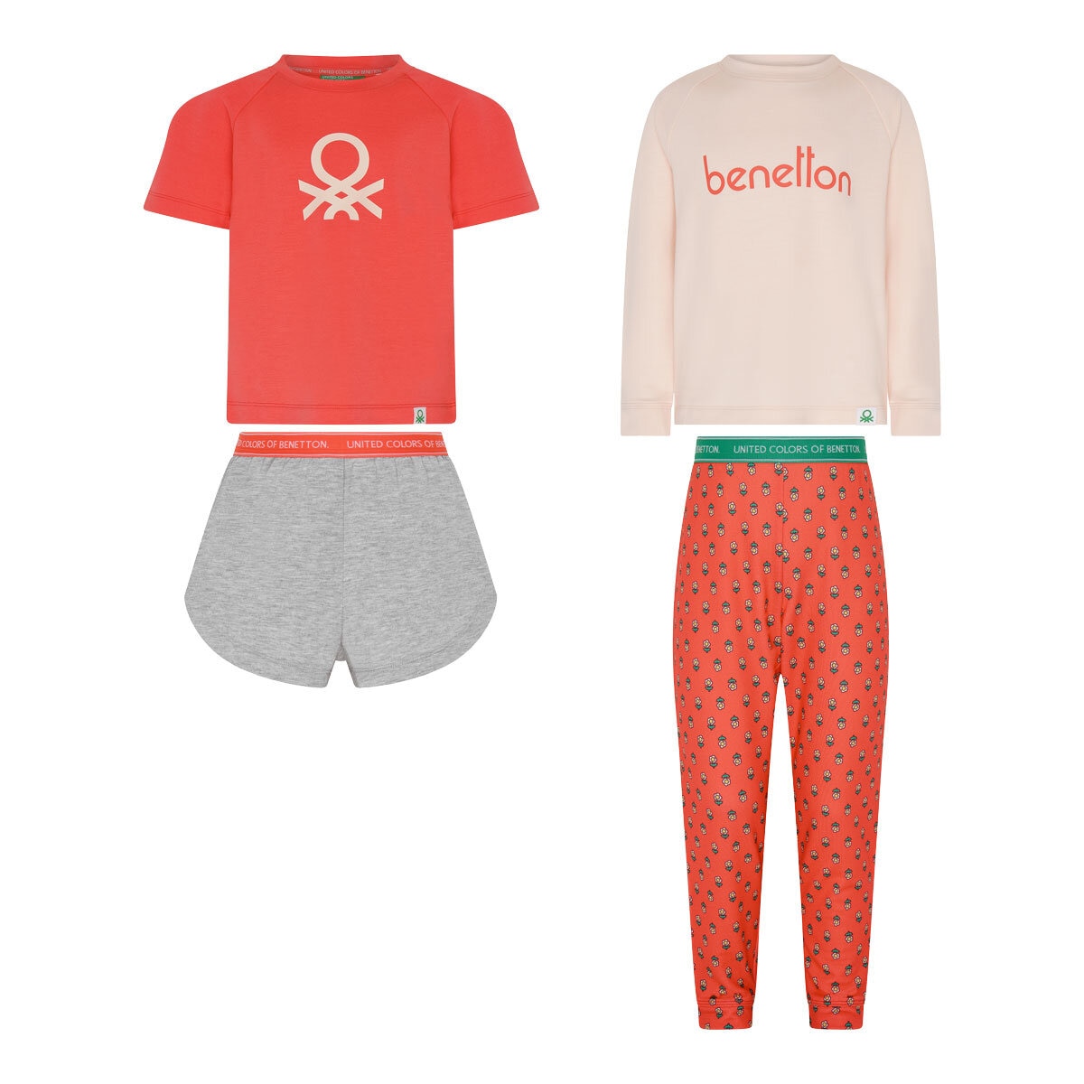 United Colors of Benetton Youth Pyjama, 4 Piece Set (3-12 Years)