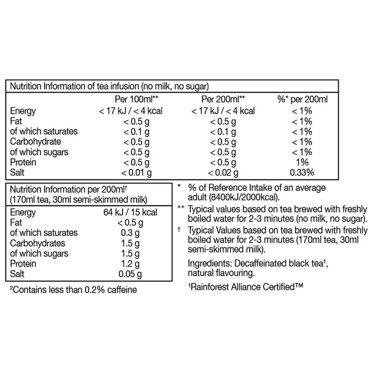 PG Tips Decaf Tea Bags, 6 x 70 Pack Costco UK