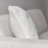 Mon Chateau Ultra luxe Faux Fur Pillow in Ivory