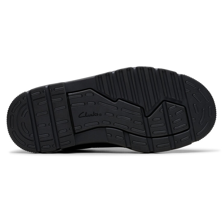Clarks Kids Lorcam Edge Black Leather Shoes Clarks Kids Lorcam Edge Black Leather Shoes