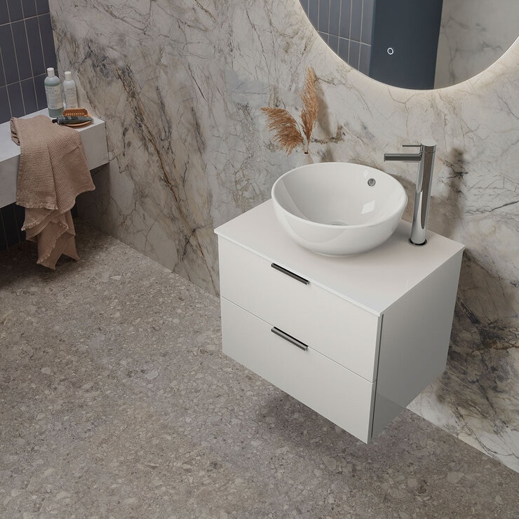 Tavistock Vesta 59.8 cm Wall Mounted Vanity Unit In White