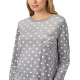 Jane & Bleecker Women's Silky Plush Pyjama Set in Grey Hearts Jane & Bleecker Women's Silky Plush Pyjama Set in Grey Hearts