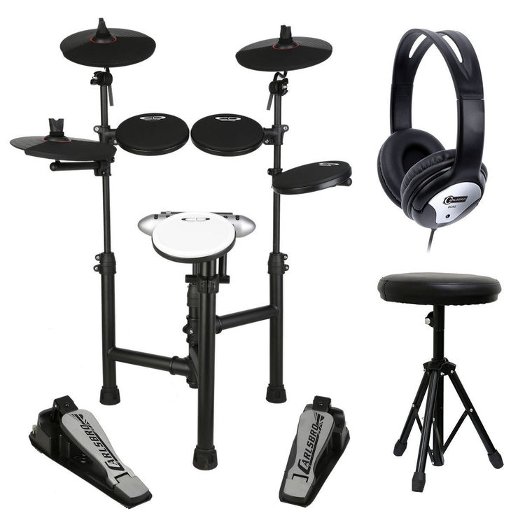 Carlsbro Csd120 Electronic Drum Kit With Headphones Stool And