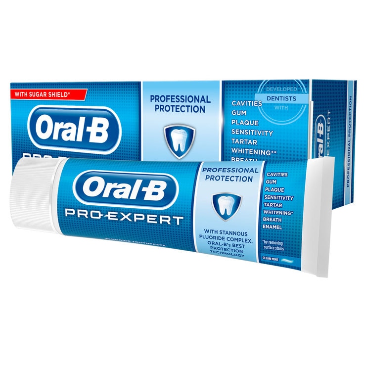 Oral-B Pro-Expert Professional Protection Clean Mint Toothpaste, 6 x 75ml Oral-B Pro-Expert Professional Protection Clean Mint Toothpaste, 6 x 75ml