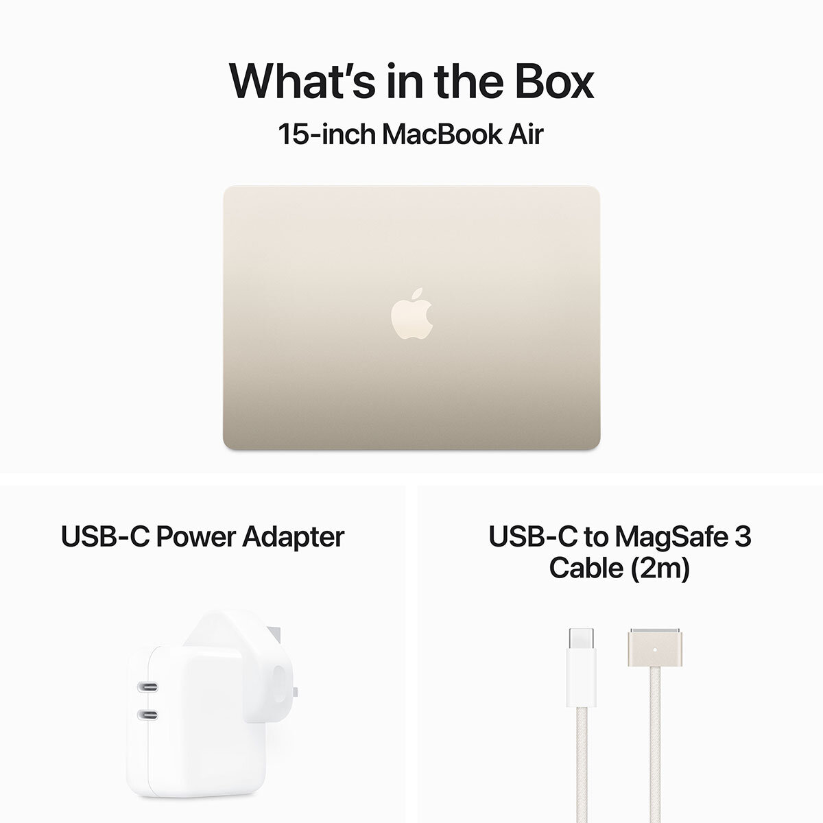 Apple MacBook Air 2024, Apple M3 Chip, 8GB RAM, 256GB SSD, 15.3 Inch