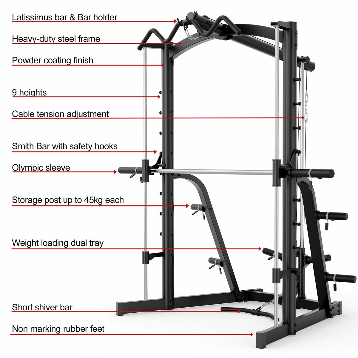 Marcy MWB-1282X Platinum Smith Machine