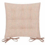 Yard Hayle Rust Striped Indoor Outdoor Seat Pad 2 Pack, 40 x 40 cm