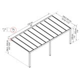 Palram Canopia Stockholm 11ft 2" x 24ft (3.4 x 7.3m) Aluminium Patio Cover 