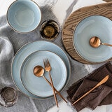 Over & Back Stoneware Dinnerware Set, 16 Piece in 2 Colours Over & Back Stoneware Dinnerware Set, 16 Piece in 2 Colours