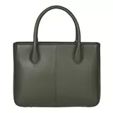 Osprey London Coast Leather Women's Grab Handbag, Forest Green