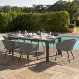 Maze Ambition 11pc Extending dining set - Retracted (200cm)