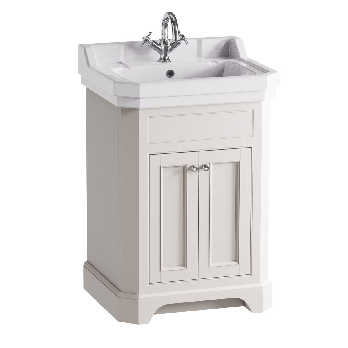 Tavistock Abbot 61.0 cm Floor Mounted Vanity Unit in White