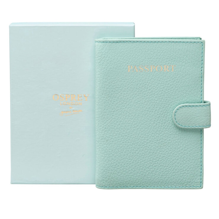 Osprey London Tilly Leather Passport Holder, Arctic Costco UK