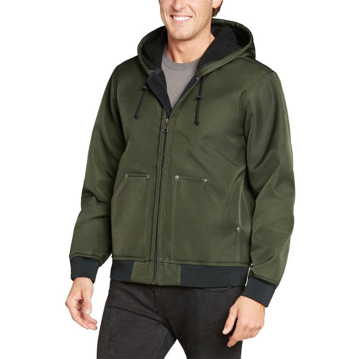Kirkland Signature Men's Heavy Duty Hooded Work Jacket in Evergreen