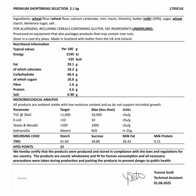 Nutritional Information