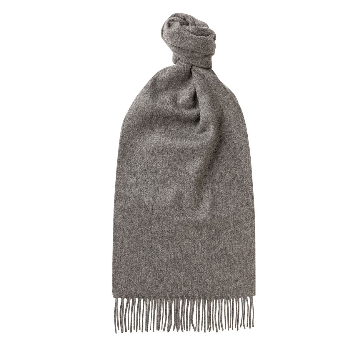 Glen Isla Plain Cashmere Scarf, Light Grey Costco UK