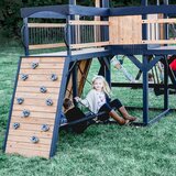 Backyard DiscoveryTimber Crossing Wooden Climbing Frame and Swing Set (3-10 Years)