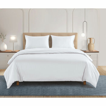 Welhome 500 Thread Count Lyocell Cotton Blend Duvet Set in 3 colours, Double