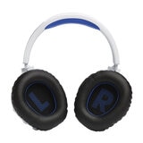 JBL Quantum 360P Wireless Headset for PS4, PS5, Xbox, PC, Switch in White & Blue