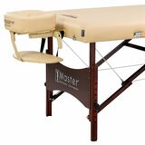 Studio image of the cushioned headrest and armrest