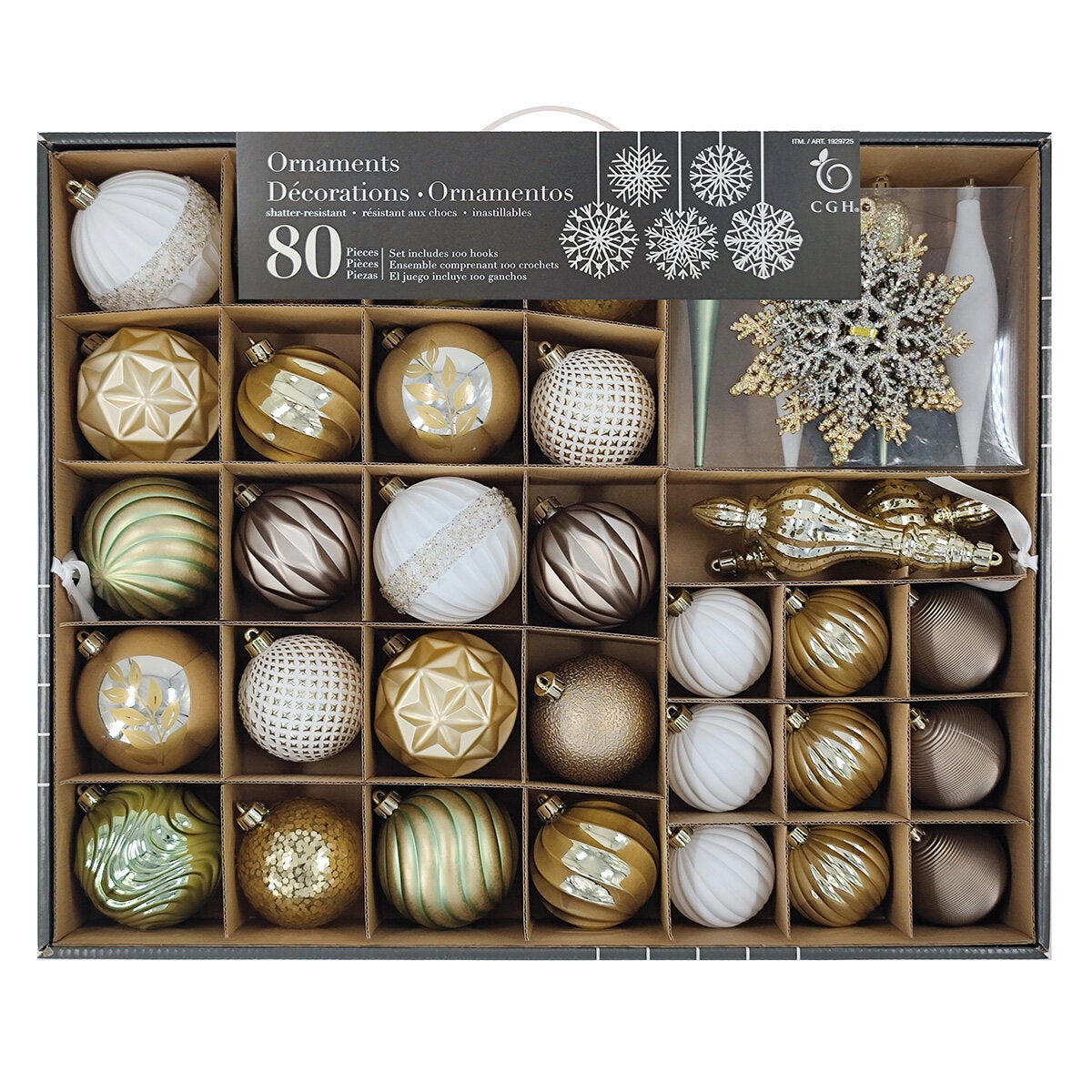 80CT Shatterproof ornament Set