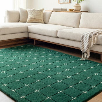 Livabliss Brook Green Wool Rug, In 2 Sizes