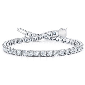 5.00ctw Round Brilliant Cut Diamond Tennis Bracelet, 18ct White Gold