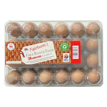 Fairburn's Large Free Range Eggs, Pack of 24