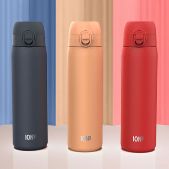 Ion8 Insulated Steel 500ml Water Bottle, 3 Pack