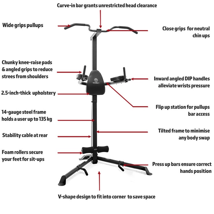 Marcy TC-3508 Deluxe Corner Pull Up Power Tower Marcy TC-3508 Deluxe Corner Pull Up Power Tower
