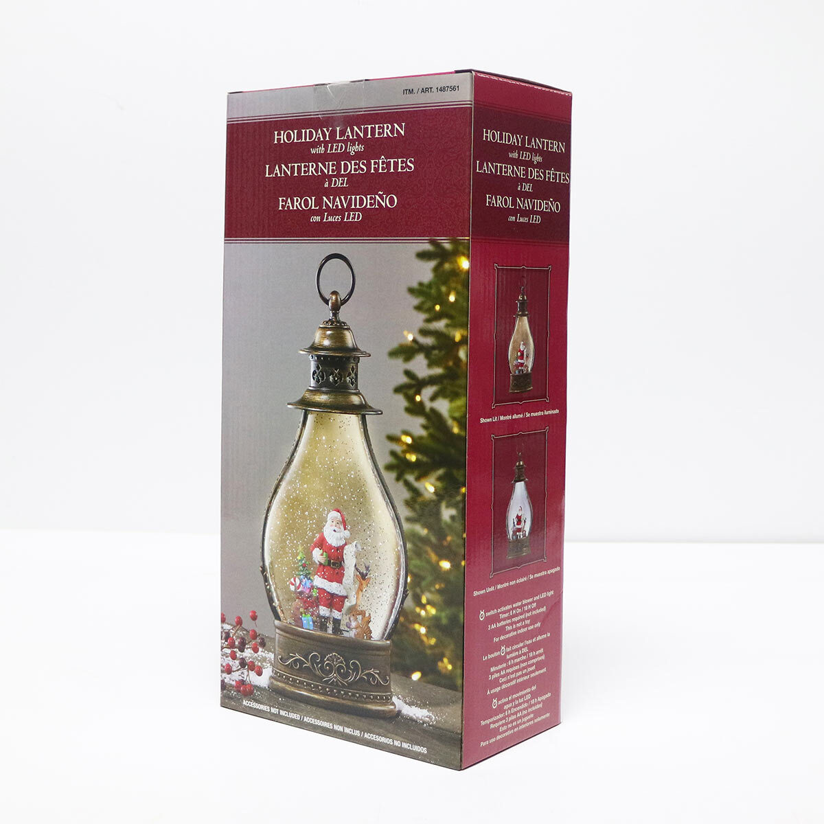 Buy Holiday Scene Lantern with Santa Box Image at Costco.co.uk