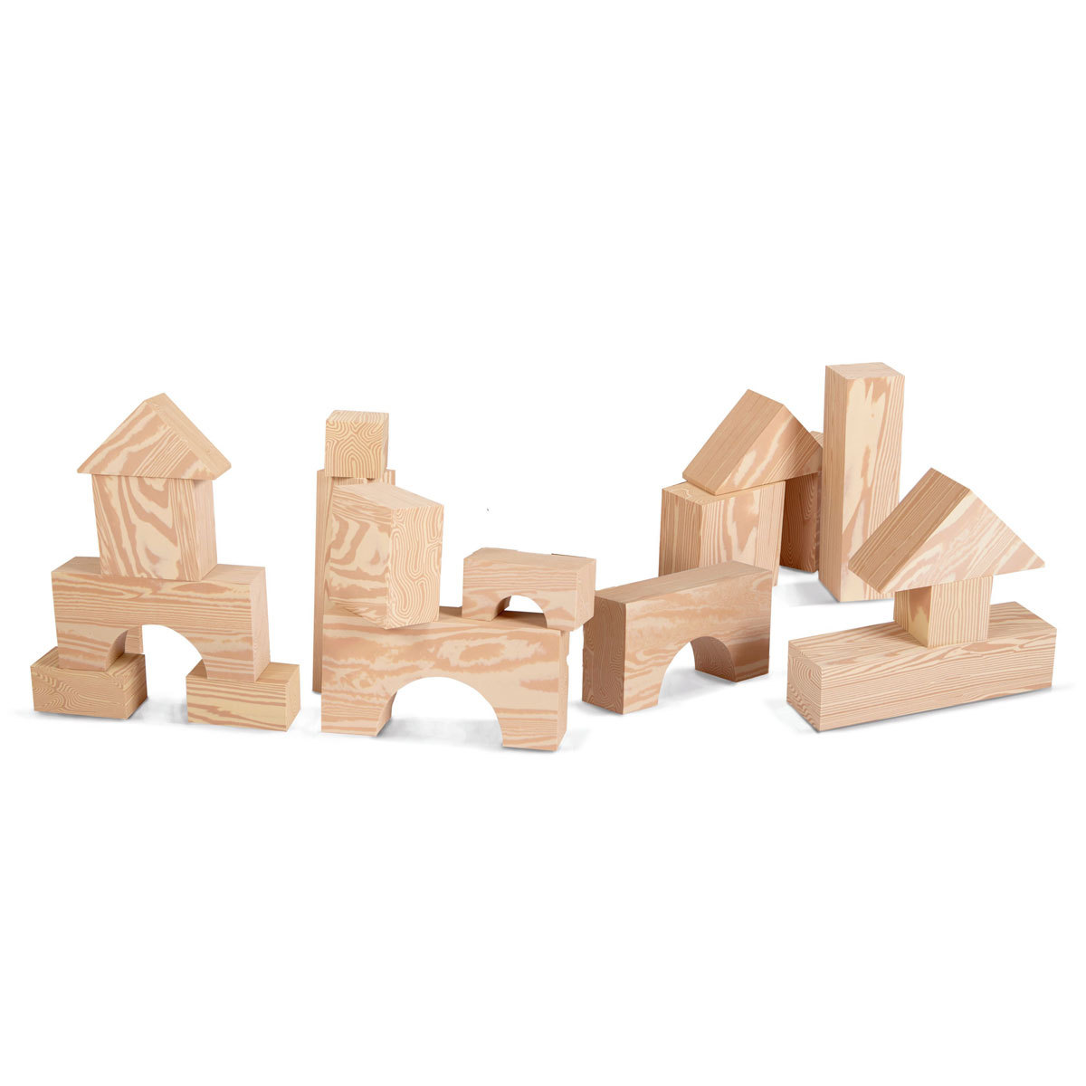 Eudufoam: Big Wood-Like Block Building Set